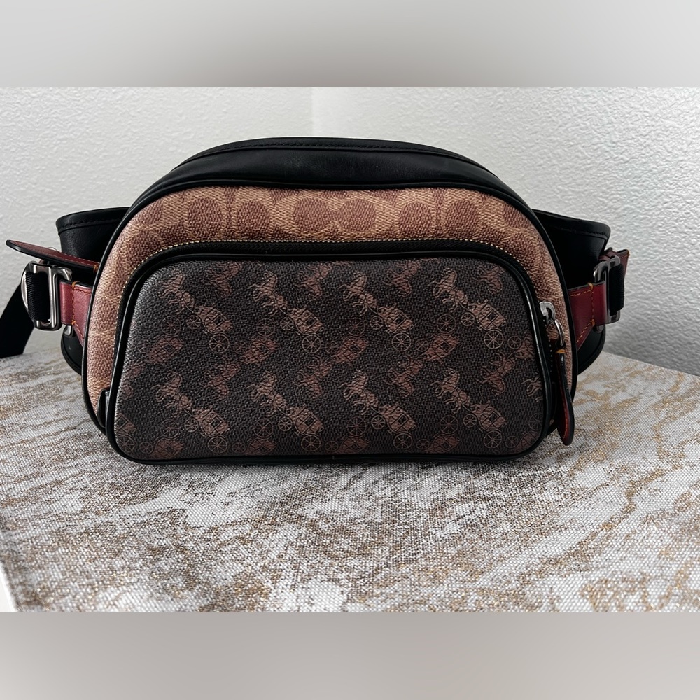 Coach Large Fanny Back or Cross Body Bag with Black Coach Wallet